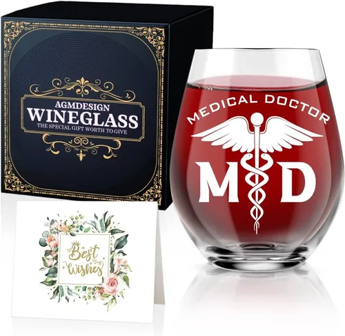 Miniatura 11 de AGMDESIGN Divertida copa de vino de terapia líquida para terapeuta, regalos de agradecimiento para mujeres, hombres, enfermeras, médicos