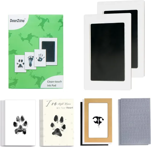 Miniatura 22 de DeerZone Kit de impresión de huellas sin tinta, kit de impresión de huellas de perro, kit de impresión de nariz de perro, almohadillas de tinta
