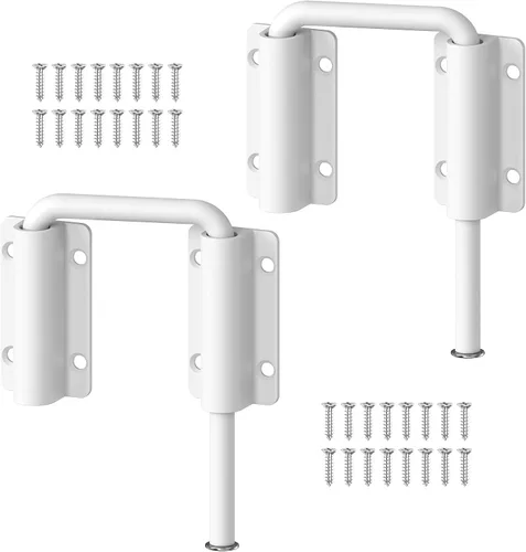 Miniatura 14 de Cerradura de puerta corredera con asa mejorada, cerradura multi-ángulo en forma de U de 2.38" para puerta corredera de granero de 90/180 grados, 1