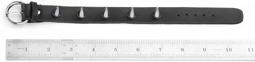 Miniatura 3 de MILAKOO Pulsera de piel sintética estilo punk con remaches acentuados