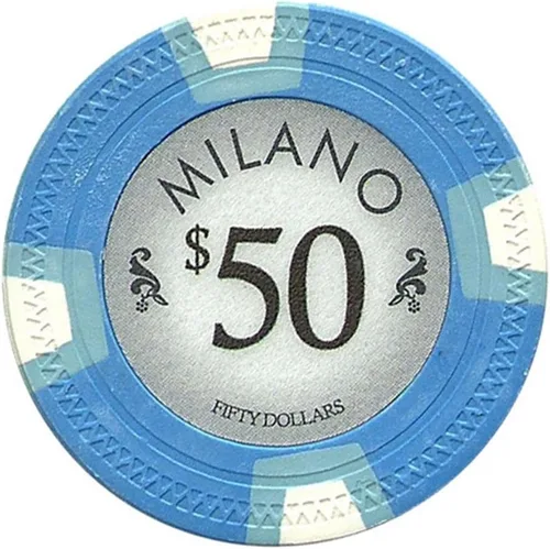 Miniatura 3 de Fichas de póquer Milano por Claysmith Gaming. Fichas de póquer de arcilla de calidad de casino en juegos de 25
