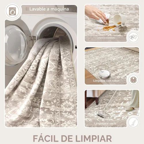 Miniatura 6 de Soalmost Alfombras de Área de 8 x 10 pies para Sala de Estar, Alfombras Resistentes a las Manchas y Lavables para Comedor, Cocina, Alfombra de Área