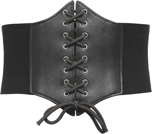 GRACE KARIN Cinturón de corsé para mujer, estilo vintage, con cordones, cintura elástica