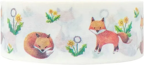 allydrew Cinta adhesiva Washi, 0.591 in x 32.8 ft, zorros