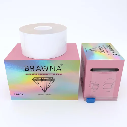 Miniatura 6 de BRAWNA Película conservadora superior de 1300 pies [1,312.3 ft] - Envoltura de microblading para rubor labial, laminación de cejas, kit de tinte