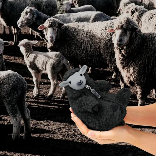 Miniatura 3 de AGRIMONY Bonitos animales de peluche de oveja afeitada, pequeños peluches de cordero kawaii, juguetes de peluche, regalos divertidos de Pascua San
