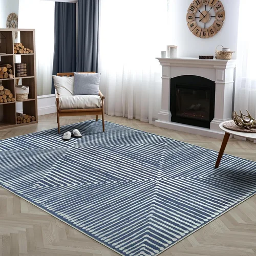 Miniatura 26 de Bloom Rugs Alfombra de pasillo lavable antideslizante de 12 pies – Beige/rosa moderno geométrico para entrada, pasillo, baño y cocina