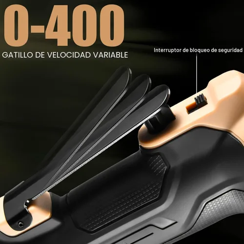 Miniatura 5 de Juego de llaves de trinquete eléctricas de 20 V, kit de trinquete inalámbrico de 3/8 pulgadas, 400 RPM, trinquetes de torsión, luz LED, 2