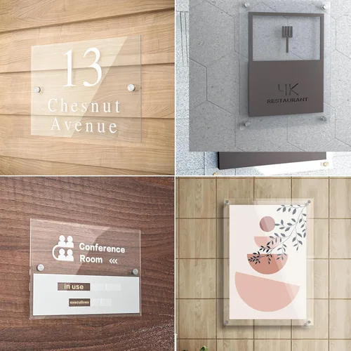 Miniatura 7 de LuckIn Paquete de 8 tornillos de separación para acrílico (3/4 pulgadas de diámetro x 1 pulgada de largo), accesorios de montaje de pared de acero