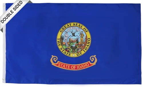 Miniatura 26 de SYII Bandera del estado de Alabama de 3 x 5 pies, banderas de 3 capas de doble cara del estado de Delaware con 2 ojales de latón y cabecera de lona
