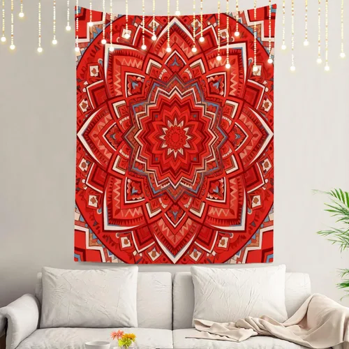 Miniatura 68 de Shrahala Circles Tapestry, Abstract Art With Various Circles Wall Hanging Hd Print Polyester Backdrop For Dorm Room Bedroom 30 X 40 In