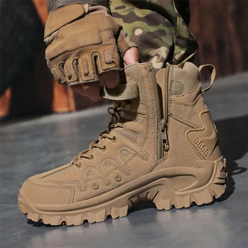 Miniatura 3 de Men's Military Tactical Boot Lightweight Comfortable Boots Motorcycle Combat Hiking Boots Hiking Boots Hiking Shoes
