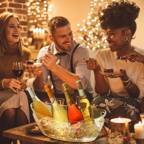 Miniatura 3 de Cubo de hielo para fiestas de 5.5 litros grande transparente champán tina de cerveza Mimosa Bar Kit de suministros de plástico acrílico cubo