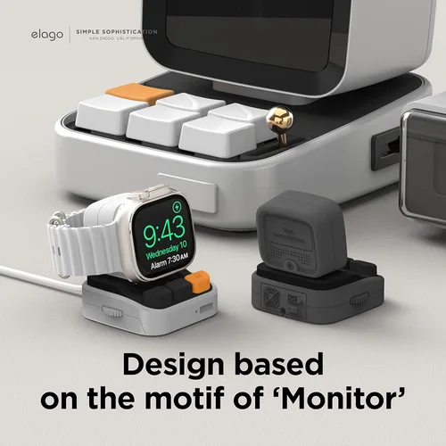 Miniatura 4 de elago Soporte W9 compatible con Apple Watch Ultra3/Ultra2/Ultra/11/10/9/8/7/6/5/4/3/2/1/SE3/SE2/SE1