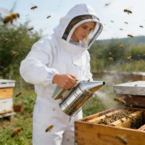 Miniatura 6 de Suministros de apicultura, kit de inicio de 30 piezas de abeja con traje de abeja, suministros de mantenimiento de abejas, todas las herramientas