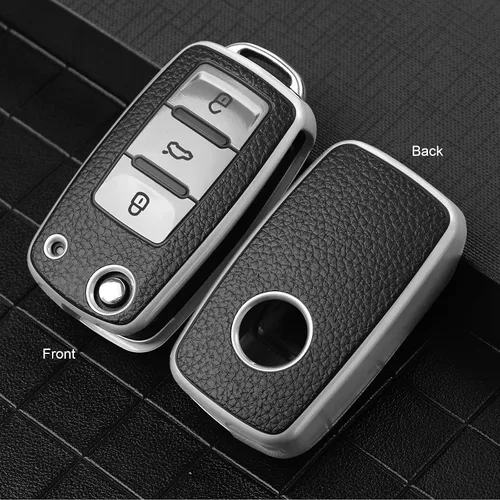 Miniatura 3 de ELOHEI para VW Funda para Llavero, Protección Completa de 361 Grados de TPU Suave Premium para VW Volkswagen Jetta, Beetle, Tiguan, Passat, Golf