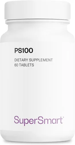 Supersmart - Suplemento PS100 de 300 mg por día (fosfatidilserina) - Salud y protección del cerebro - Soporte de memoria | Sin OMG y sin gluten - 60