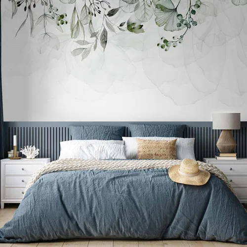 Miniatura 5 de artgeist Mural de pared Hojas verdes de 77 x 55 pulgadas, papel tapiz autoadhesivo XXL para despegar y pegar, extraíble, gran adhesivo, decoración