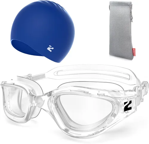 Miniatura 33 de ZIONOR Gafas de natación para adultos, G1 Air con protección UV antivaho y a prueba de fugas, ajuste cómodo para adultos, hombres y mujeres, incluye