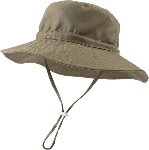 Peecabe Sombrero de verano para bebé para niños y niñas, UPF 50+, ala ancha, sombrero de pescador, ajustable, gorra de playa para bebés de 0 a 8 años
