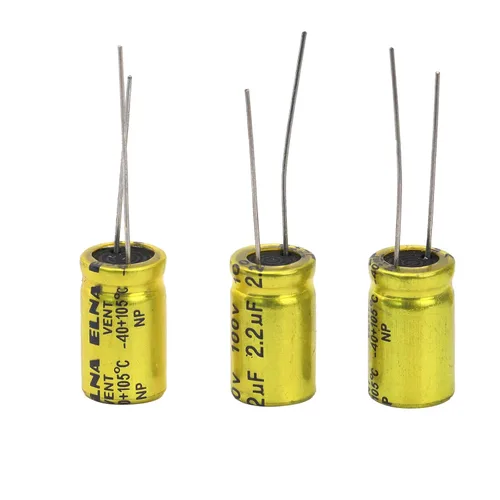 Miniatura 3 de 10 unids 2.2uF 100V condensador electrolítico no polarizado 10x17mm (0.39x0.67in) NP para audio tweeter condensador divisor de frecuencia