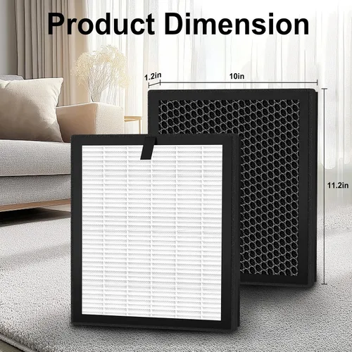 Miniatura 5 de Filtro de repuesto F1 compatible con AME=EU F1 Air Pu-rifier, purificador de filtro de aire de doble cara para habitación grande del hogar, H13 True