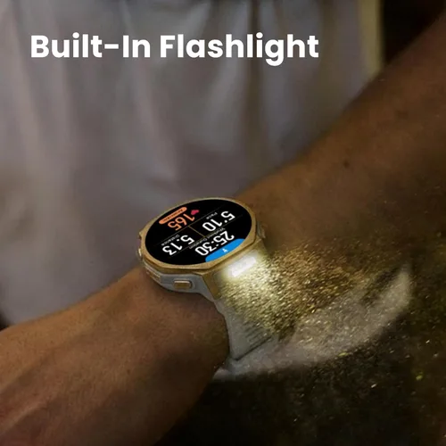 Miniatura 4 de Amazfit T-Rex 3 Pro - Reloj inteligente para exteriores de 44 mm, pantalla AMOLED de zafiro con linterna, bisel de titanio, GPS de doble banda