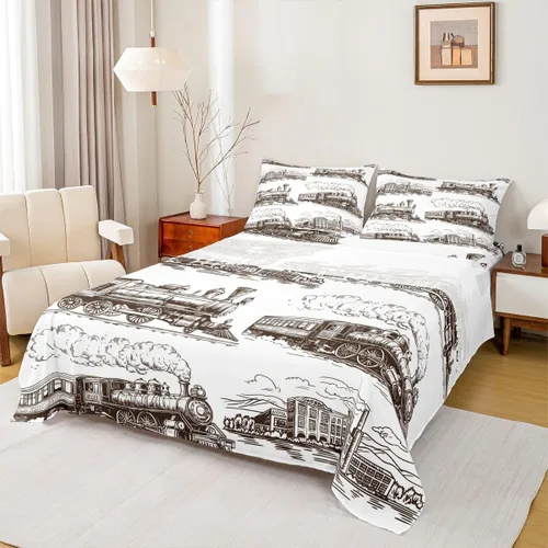 Miniatura 10 de Manfei Juego de sábanas de baloncesto para niños, tamaño individual, juego de ropa de cama temática deportiva para decoración de habitación de niños