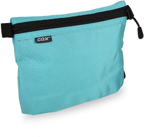 GOX Bolsa de aseo pequeña para hombre, bolsa de cosméticos a granel, kit de dopp, bolsa de transporte con cremallera, organización, bolsa de nailon