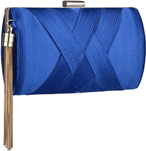 Miniatura 31 de Elegante bolso de noche con borlas para mujer, bolso de mano para novia, boda, graduación, noche, fiesta
