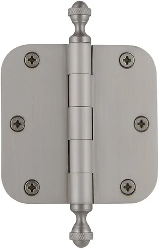 Miniatura 116 de Grandeur Hardware 824304 Bisagra residencial con punta de bellota de 3.5 pulgadas con esquinas de radio de 5/8 pulgadas en peltre antiguo