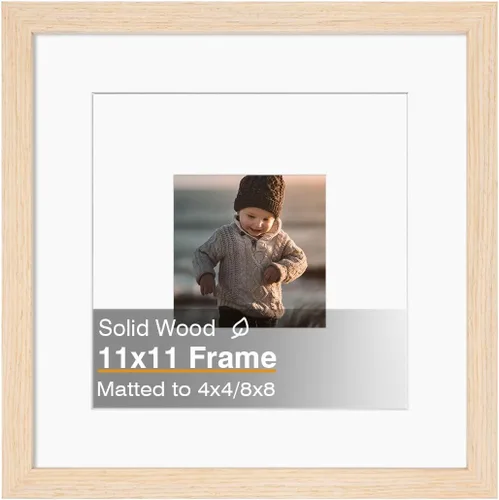 Miniatura 18 de KINLINK 3.5x5 Picture Frame, Ash Black Solid Wood Frame with Plexiglass for Table Top and Wall Mounting, Photo Frame for Horizontal or Vertical