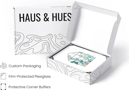 Miniatura 4 de HAUS AND HUES Arte botánico para pared, impresiones suculentas, póster moderno de plantas con diseño de invernadero para decoración del hogar