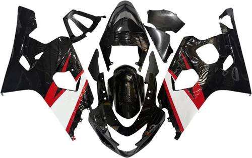 Miniatura 20 de Kit de carenado de plástico ABS para Suzuki 2004 2005 GSXR600 GSXR750 K4, carenados de inyección, kit de carrocería completa Rojo Negro