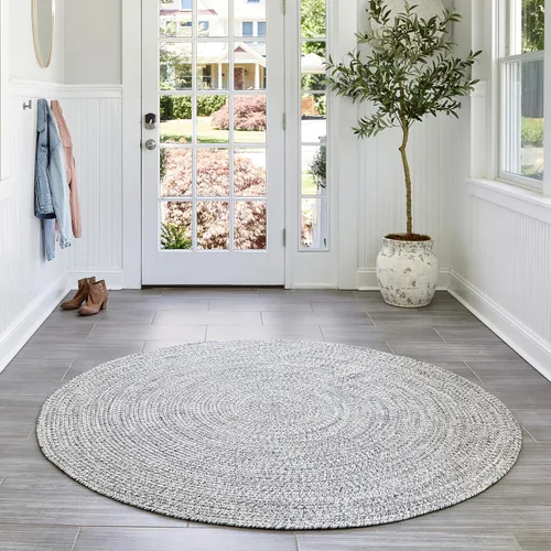 Miniatura 23 de nuLOOM Wynn Alfombra de Área Trenzada para Interiores/Exteriores, 3x5, Bronceado Wynn Tan