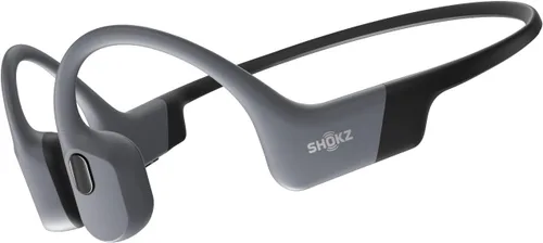 SHOKZ OPENSWIM PRO Auriculares Bluetooth de conducción ósea de oído abierto, color gris