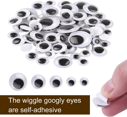 Miniatura 3 de CHRORINE Juego de 830 limpiapipas para manualidades, limpiadores de tuberías marrones, ojos salteados, pompones rojos para manualidades de renos