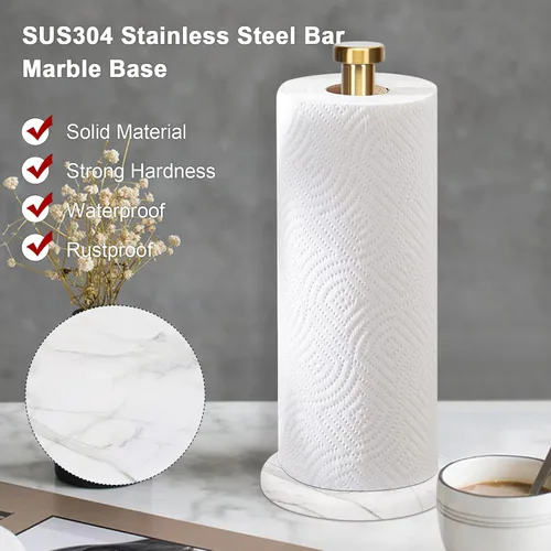 Miniatura 4 de NearMoon Soporte de pie para toallas de papel, soporte para toallas de papel de cocina - para baño o cocina sobre encimera, tamaño estándar o jumbo