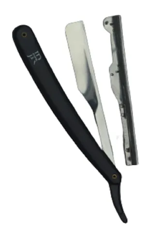 Miniatura 7 de Peluquero Maquinilla de afeitar recta Salón de afeitar afeitado SHAVETTE RASOI RASOIRS 10 HOJAS (NEGRO)