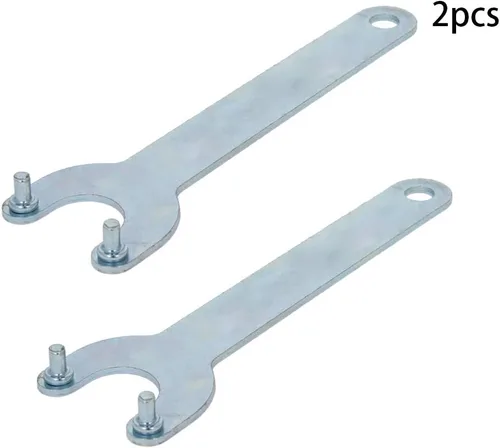 Miniatura 3 de Utoolmart Llave de amoladora angular, tuerca de bloqueo de hierro de 2 puntas, llave de acabado de zinc para Dewalt Milwaukee Makita Black & Decker
