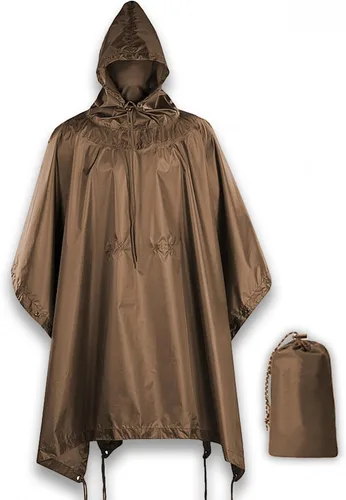 Miniatura 9 de M-Tac Poncho de Lluvia Táctico - Poncho Militar del Ejército Refugio - Ponchos de Lluvia Impermeables Ripstop para Acampada, Senderismo, Caza al