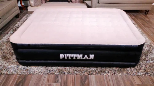 Miniatura 8 de AirBedz by Pittman Outdoors - Colchón de aire para interiores y exteriores con bomba de aire integrada, tamaño Queen, 20 pulgadas de alto
