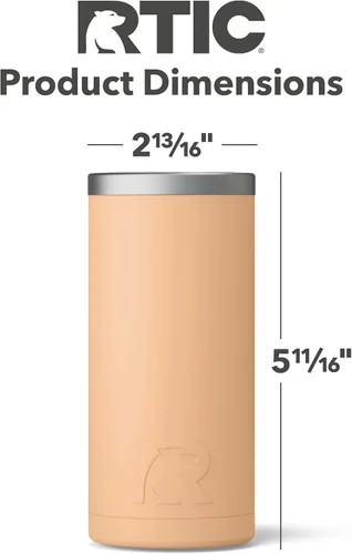 Miniatura 5 de RTIC Enfriador de latas delgado, se adapta a todas las latas delgadas de 12 onzas, de acero inoxidable aislado, a prueba de sudor, mantiene el frío