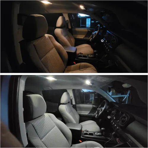 Miniatura 4 de Kit de 7 bombillas LED blancas para luces interiores para Mazda 5 mapas, cúpula de carga, luces superbrillantes de 6000 K para placa de matrícula