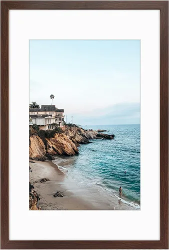 Miniatura 40 de Frametory, Marcos de 8 x 10 para mostrar imágenes de 5 x 7 con paspartú o fotos de 8 x 10 sin paspartú, vidrio resistente a roturas, accesorios
