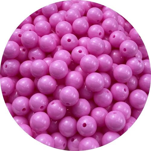 Miniatura 7 de 200 cuentas redondas acrílicas de 0.394 pulgadas (0.394 in), cuentas redondas de plástico pastel con agujero para manualidades, pulseras, collares