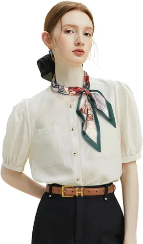 Miniatura 140 de Cinturón de cuero clásico con hebilla de metal para mujer con vestido de jeans