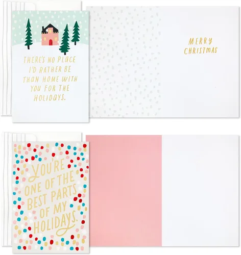 Miniatura 2 de Hallmark Good Mail - Surtido de tarjetas de Navidad, cuadros y pino (5 tarjetas con sobres)