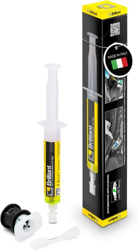 ERRECOM Brillante - 0.2 fl oz (7.5 ml), Tinta UV Fluorescente para Detectar Fugas de Gas Refrigerante en Sistemas de A/C de Vehículos, Incluye