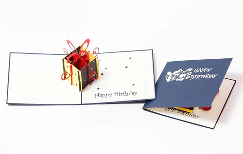 Miniatura 4 de Tarjetas de felicitación 3D Pop Up Happy Birthday Gift para niños. Juego de 4 paquetes surtidos (paquete de 4, surtido)